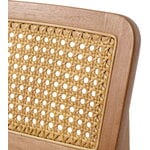 GUBI C-chair Outdoor, teak - HDPE cane, extra image