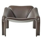 GUBI F300 sillón, topo - cuero Smooth Coffee, imagen extra