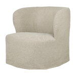 GUBI Stay Slipcover lounge chair, L, linen 0023, view 3