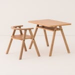 Nobodinoz Growing Green kids' table, oak, view 6
