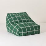 Nobodinoz Vibes kids' armchair beanbag, green white windowpane, view 5