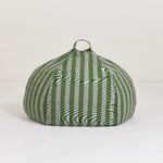 Nobodinoz Vibes Round kids' beanbag, green blue stripes, view 3