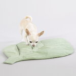PAIKKA Tappetino gioco per cani Leaf, 57 x 75 cm, verde