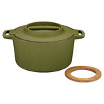 Fiskars Norden cast iron pot, 4 L, nettle