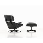 Vitra Eames Lounge Chair, new size, black ash - black leather