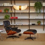 Vitra Eames Lounge Chair, new size, black ash - black leather