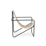 ferm LIVING Desert lounge chair, black - soil