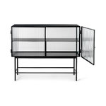 Ferm Living Haze sideboard, reeded glass, black, imagen extra