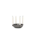 ferm LIVING Bowl candle holder, small, black brass
