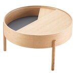 Woud Arc coffee table 66 cm, white pigmented oak