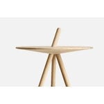 Woud Come Here side table, white pigmented lacquered oak