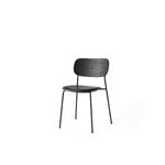 Menu Co Chair, black oak - black leather