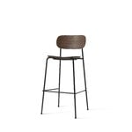 Audo Copenhagen Co bar chair 75,5 cm, black steel - dark stained oak