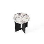 Audo Copenhagen Plateau de table en marbre Androgyne, blanc cassé