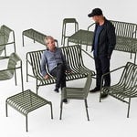 HAY Palissade lounge chair, high, olive