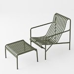 HAY Palissade lounge chair, high, olive