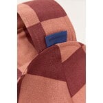 Nobodinoz Vibes Round kids' beanbag, maroon tiles, view 2