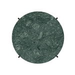 GUBI TS coffee table, 55 cm, black - green marble