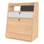 Hartô Gaston wall desk, 60 cm, oak - light grey - slate grey, vue 3