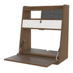 Hartô Gaston wall desk, 60 cm, stained oak - light grey - slate grey, view 3