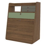 Hartô Gaston wall desk, 60 cm, stained oak - ash green - sage, view 3