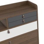 Hartô Gaston wall desk, 80 cm, stained oak - light grey - slate grey, view 3