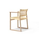 Fredericia BM62 armchair, cane wicker - oiled oak