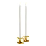 Audo Copenhagen Kubus Micro candleholder, 2 pcs, gold-plated