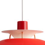 Louis Poulsen PH 5 Mini riippuvalaisin, punainen