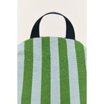 Nobodinoz Bliss Long kids' beanbag, green blue stripes, view 3