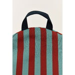 Nobodinoz Bliss Long lasten säkkituoli, red teal green stripes, view 4