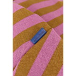 Nobodinoz Bliss Long kids' beanbag, pink curry stripes, view 4