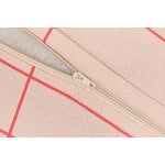 Nobodinoz Vibes Long beanbag, pink red grid, view 4