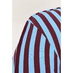 Nobodinoz Ziggy armchair beanbag, burgundy blue stripes, view 5