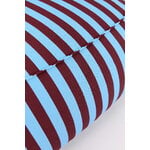 Nobodinoz Ziggy armchair beanbag, burgundy blue stripes, view 3