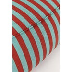 Nobodinoz Ziggy armchair beanbag, red teal green stripes, view 5