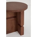 Nobodinoz Noon stool/side table, stained brown, view 3