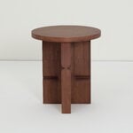 Nobodinoz Noon stool/side table, stained brown, view 5