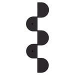 Nobodinoz Wall coat rack, 37 cm,  black steel, view 3