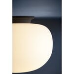 Frandsen Supernate ceiling lamp, 28 cm, white opal - black