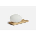 Woud Dew table and wall lamp, white stained oak