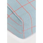 Nobodinoz Vibes kids' armchair beanbag, blue red grid, view 2
