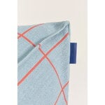 Nobodinoz Vibes kids' armchair beanbag, blue red grid, view 3