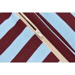 Nobodinoz Otto ottoman beanbag, 55 x 55 cm, burgundy blue stripes, view 5