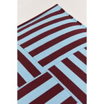Nobodinoz Otto ottoman beanbag, 55 x 55 cm, burgundy blue stripes, view 6
