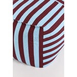 Nobodinoz Otto ottoman beanbag, 55 x 55 cm, burgundy blue stripes, view 3