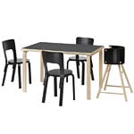 Artek Aalto table 81B, birch - black