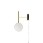 Audo Copenhagen TR Bulb suspended wall lamp, brushed brass - matte opal, extra image