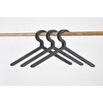 Woud Illusion hanger, set of 3, black
