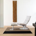 Woodnotes K chair, swivel base, narrow, stone/black